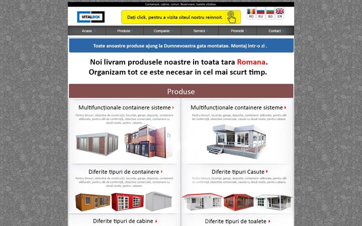 Screenshot of containere.org.ro