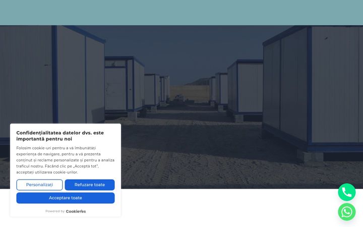 Screenshot of containeremodulare-romania.ro