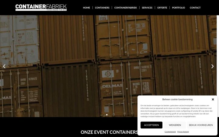 Screenshot of containerfabriek.nl
