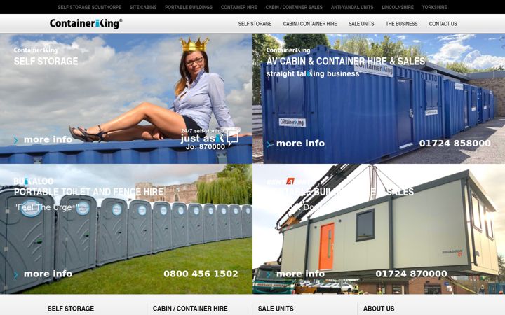 Screenshot of containerking.co.uk