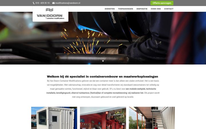 Screenshot of containermodifications.nl