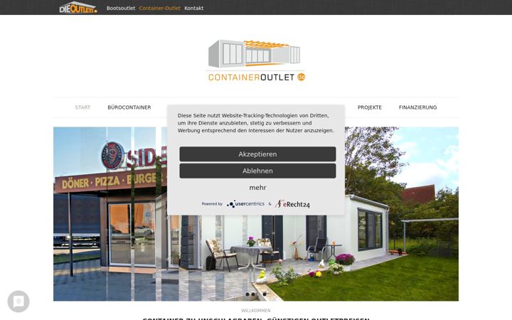 Screenshot of containeroutlet.de