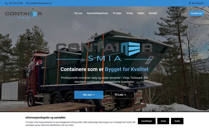 Ekrano kopija containersmia.no
