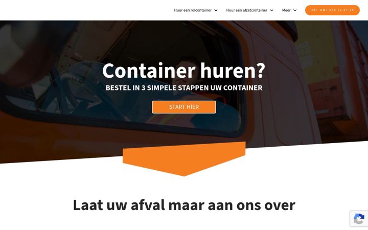 Screenshot of containerverhuur-debree.be