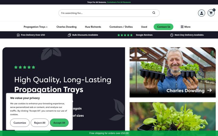 Screenshot of containerwise.co.uk