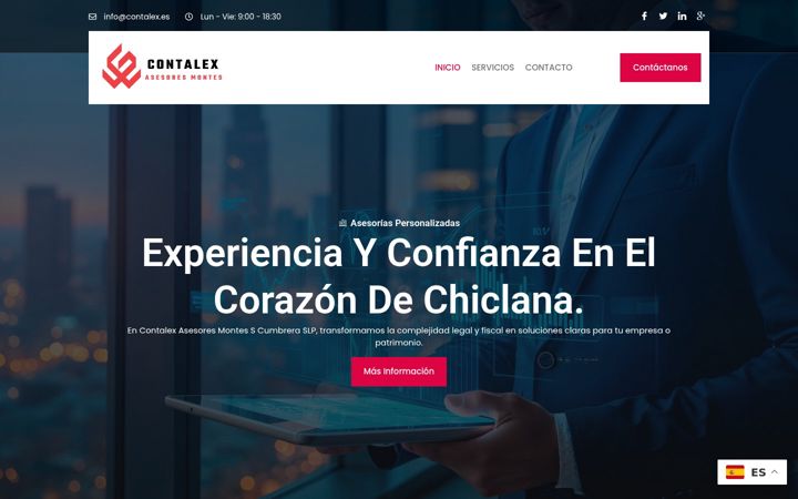 Screenshot of contalex.es