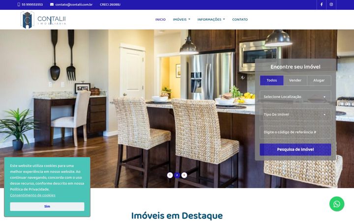 Screenshot van contalii.com.br