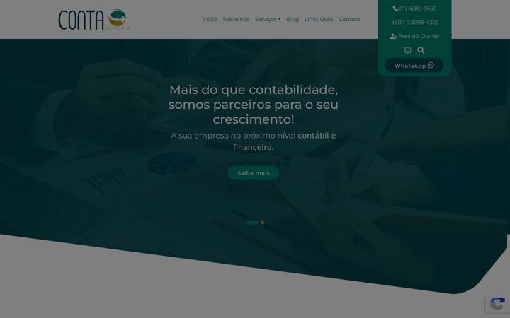 Snimka zaslona za contamaissolucoes.com.br