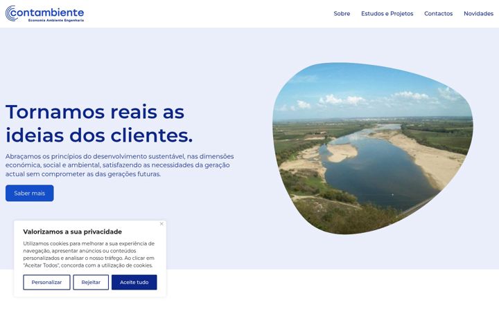 Screenshot of contambiente.pt