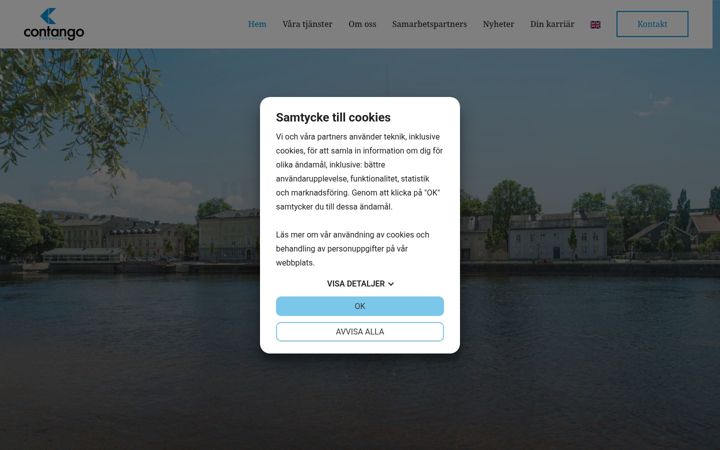 Screenshot of contangoresources.se