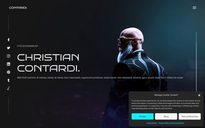 Screenshot stránky contardi.eu