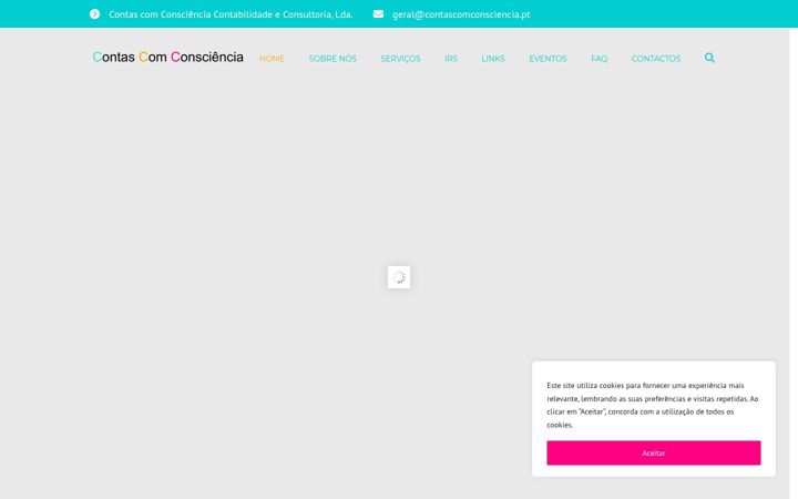 Screenshot of contascomconsciencia.pt