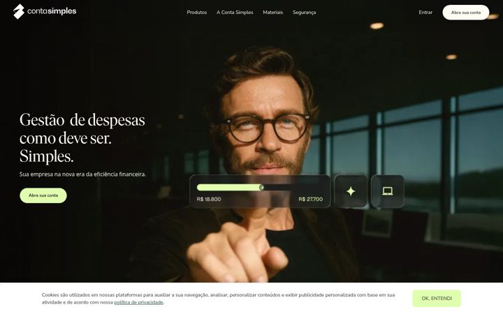 Screenshot of contasimples.com