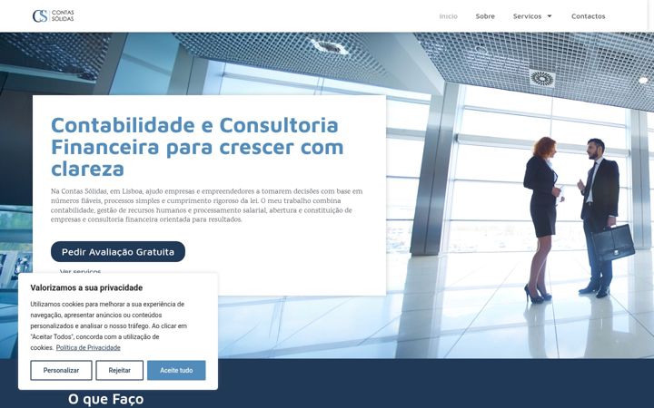 Screenshot of contassolidas.com