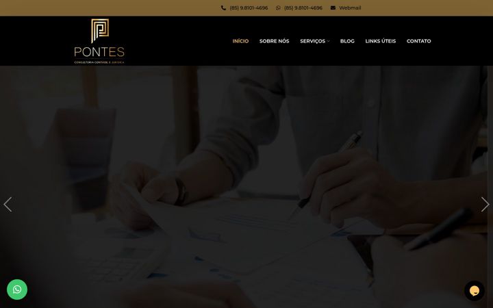 Snimka zaslona za contatopontescontabil.com.br