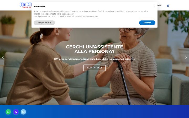 Screenshot of contattocare.it