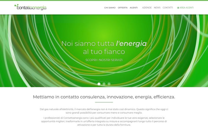 Captura de pantalla de contattoenergia.it