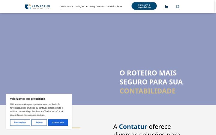 Snimka zaslona za contatur.com.br