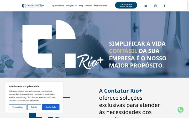 Screenshot of contaturrio.com.br