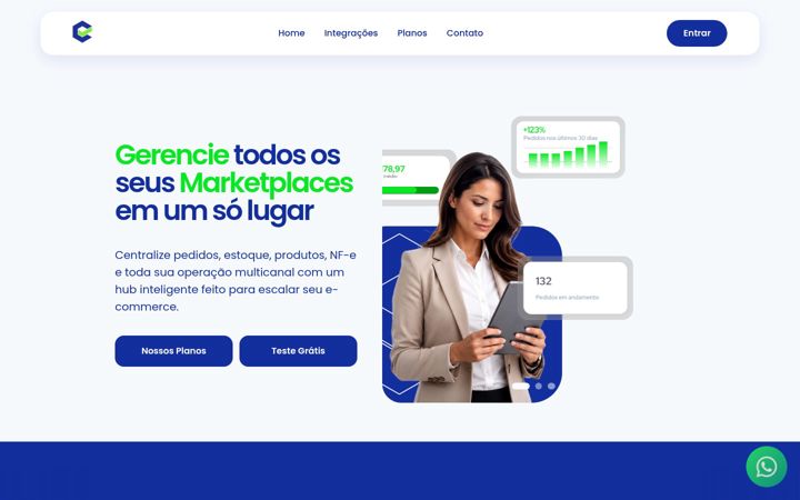 Snimka zaslona za contavendas.com.br