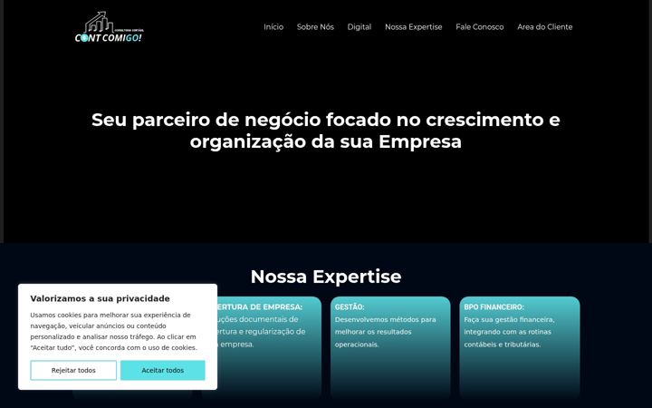 Screenshot of contcomigocontabilidade.com.br