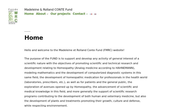 Screenshot of conte-fund.org