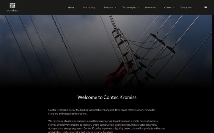 Screenshot of contec-kromiss.eu