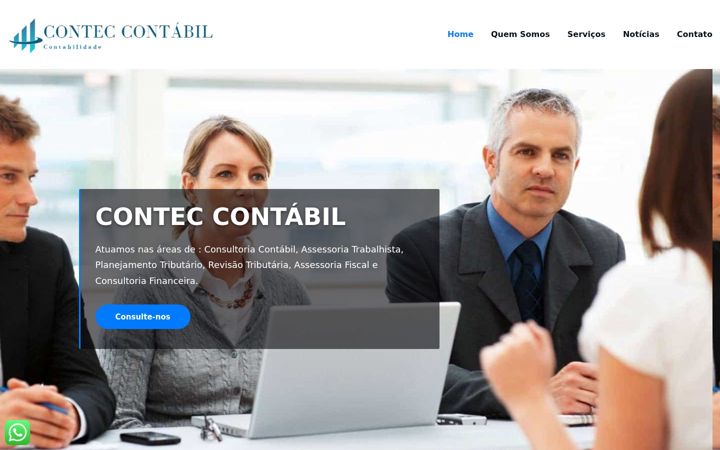 Screenshot of conteccaceres.com.br