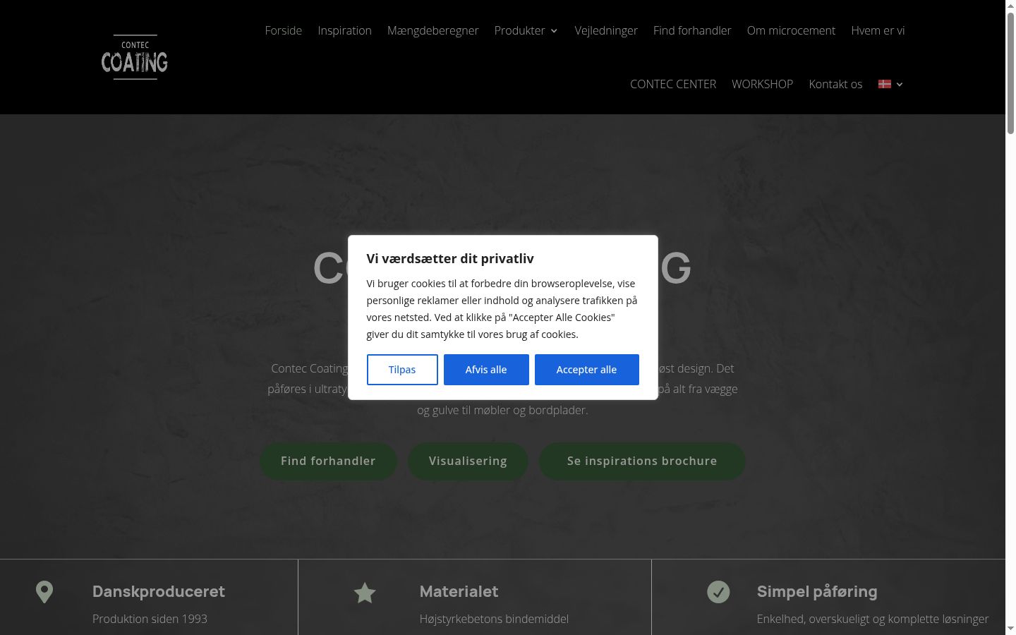 Screenshot van de toestemmingsbanner zoals getoond vóór enige interactie