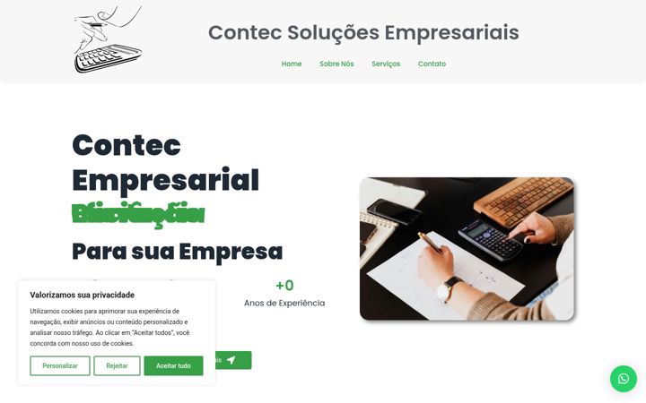 Snimka zaslona za contecempresarial.com.br