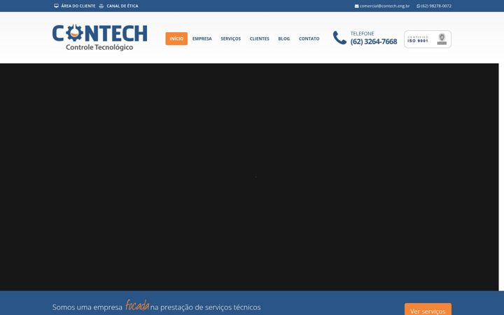 Screenshot of contech.eng.br
