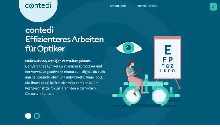 Screenshot of contedi.de
