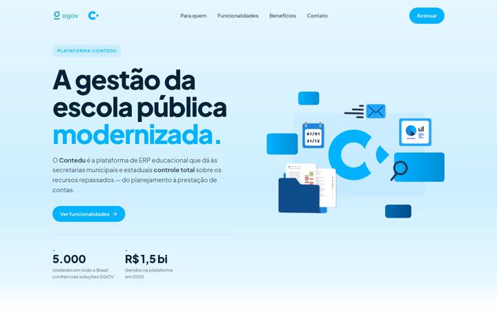 Snímek obrazovky contedu.com.br