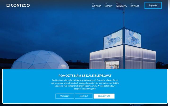 Screenshot of contego.cz