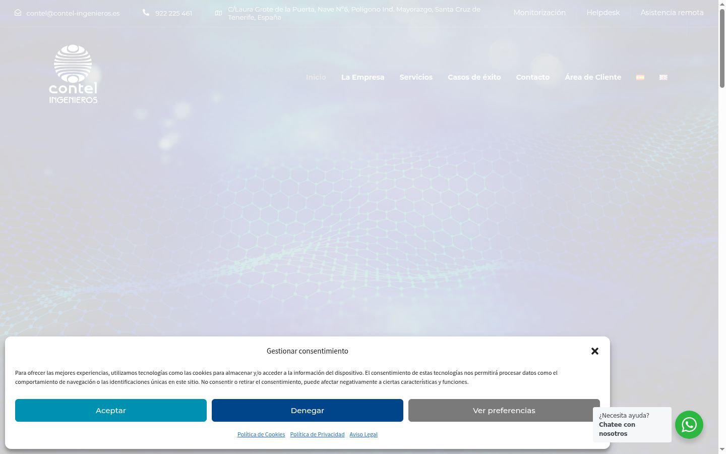 Capture d'écran de la bannière de consentement affichée avant toute interaction