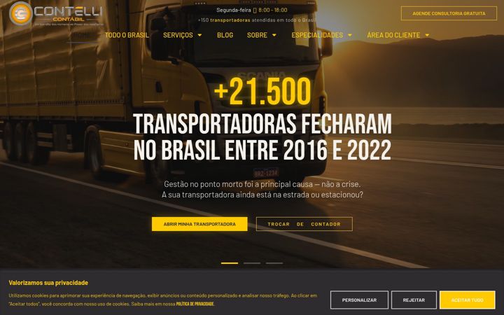 Snimka zaslona za contelli.com.br