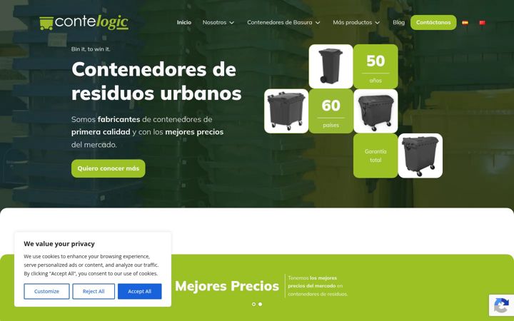 Screenshot of contelogic.com