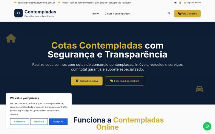 Snimka zaslona za contempladasonline.com.br