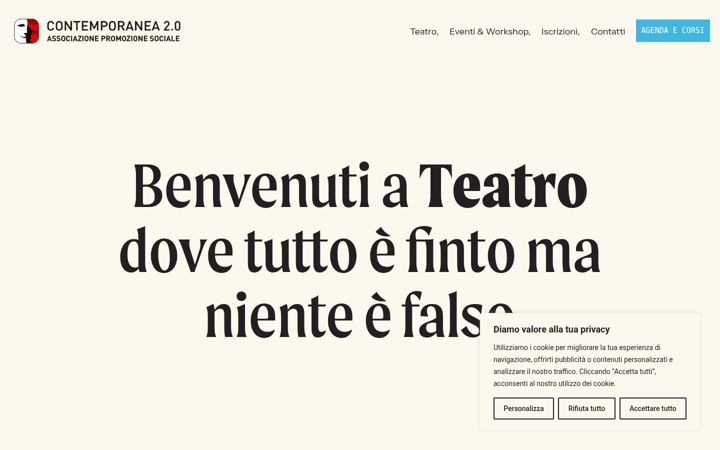 Screenshot of contemporanea2-0.it