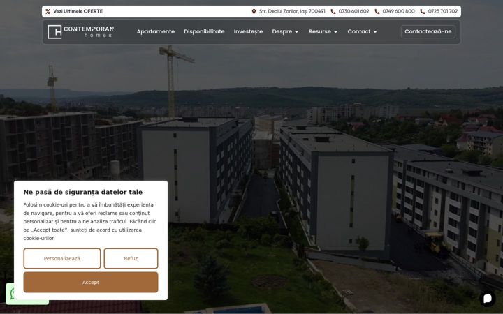 Screenshot of contemporanhomes.ro