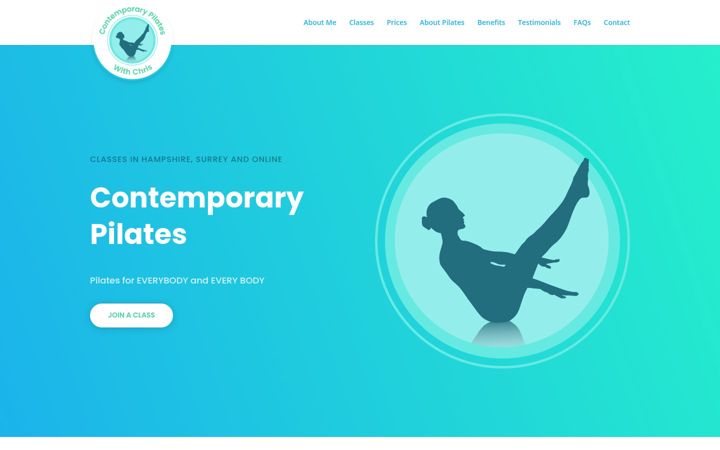 Screenshot of contemporary-pilates.co.uk