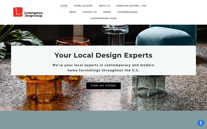 Screenshot of contemporarydesign.com