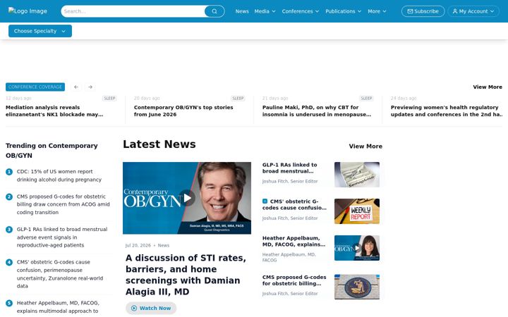 Screenshot of contemporaryobgyn.net