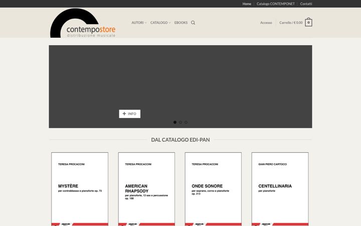 Screenshot of contempostore.com