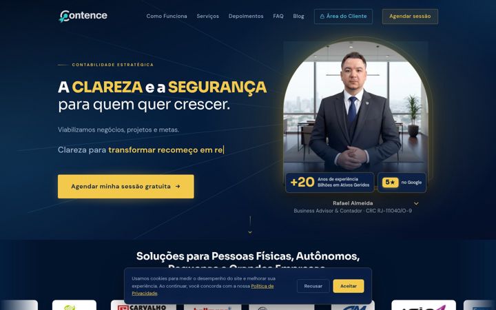 Snimka zaslona za contence.com.br