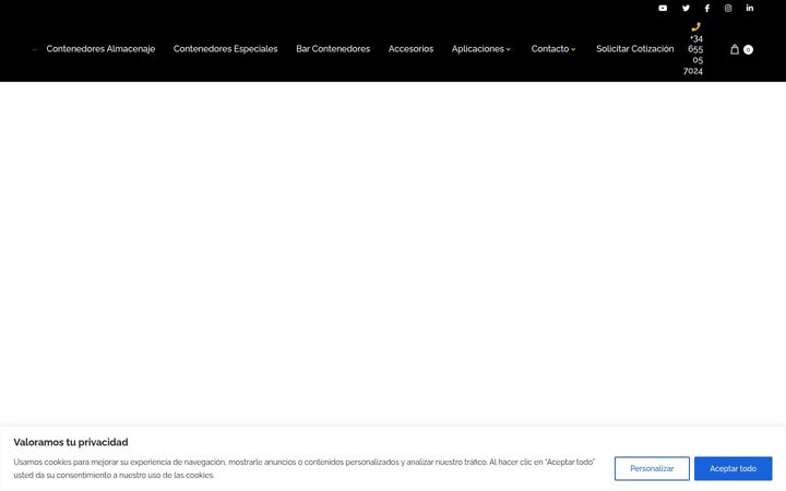 Screenshot of contenedoralmacenaje.es