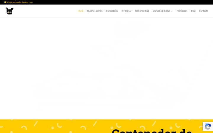 Screenshot of contenedordeideas.com