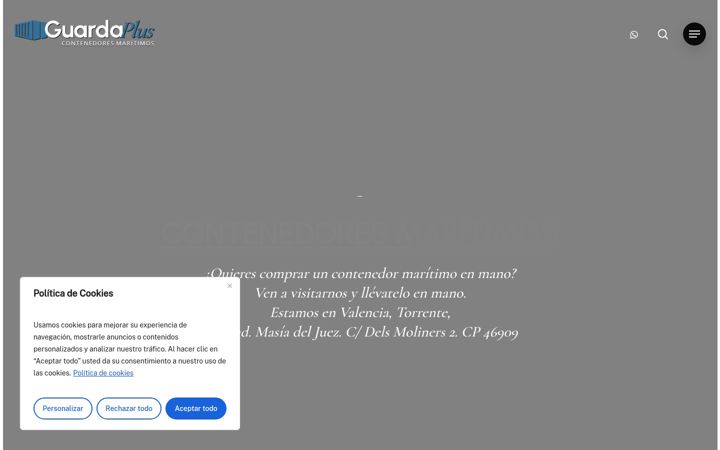 Screenshot of contenedores-maritimos.es