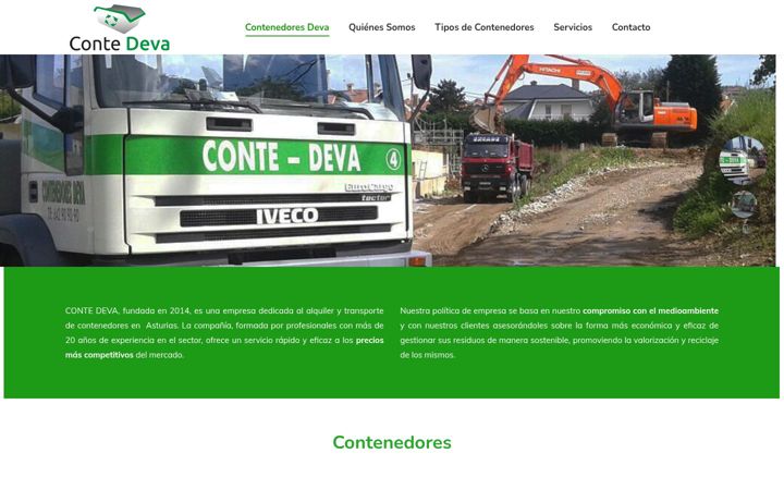 Screenshot of contenedoresdeva.es