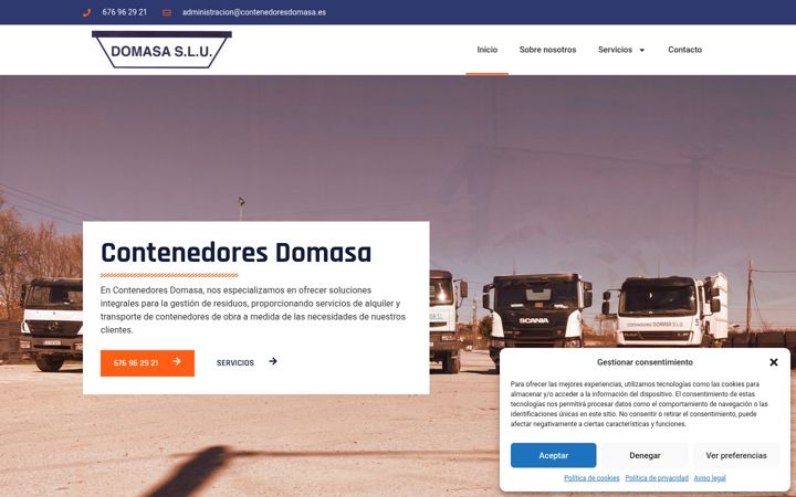 Screenshot of contenedoresdomasa.es